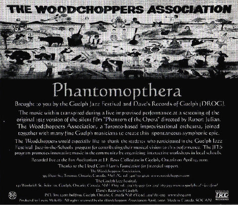 The Woodchopper's Asssociation - Phantomopthera, in MP3 and FLAC digital download format.
